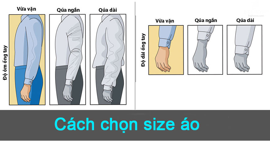 Bảng size áo