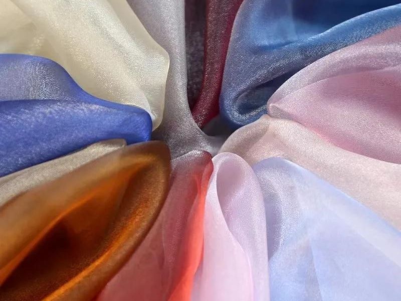 Vải Organza trơn