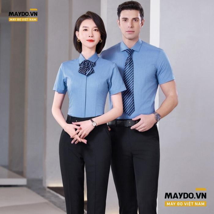 Các mẫu áo sơ mi đồng phục phổ biến tại Dongphucmaydo.com.vn